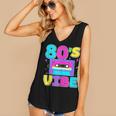 80's Vibe Retro Style Cassette Tape Nostalgia 1980s Party Women's V-Neck Tank Top