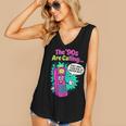 The 90s Are Calling Retro 90s Kid Nostalgia Gag Meme Women's V-Neck Tank Top