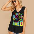 This Is My 90's Costume Retro 1990s Style Cassette Nostalgia Women's V-Neck Tank Top