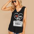 90s Nostalgia Cassette Heart Retro I Love The 90s Women's V-Neck Tank Top