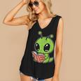 Alien Reading Book Believe In Yourself Kids Women Men Women's V-Neck Tank Top