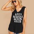 Anti Social Book Club Book Lover Reading Bookworm Reader Women's V-Neck Tank Top