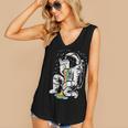 Astronaut Reading Book Space Galaxy Bookworm Men Women Kids Women's V-Neck Tank Top