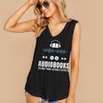 Audiobooks Listener Book Reading Lover Fun Women's V-Neck Tank Top