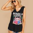 Axolotl Books Readsalotl Reading Bookworm Boys Girls Women's V-Neck Tank Top Axolotl Books Readsalotl Reading Bookworm Boys Girls Women's V-Neck Tank Top