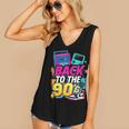 Back To The 90s Nostalgia Cassette Game Console Boombox Women's V-Neck Tank Top Back To The 90s Nostalgia Cassette Game Console Boombox Women's V-Neck Tank Top