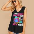 The Best Dads Are 80s Kids 80s Dad Nostalgia Women's V-Neck Tank Top
