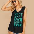 Best Dog Walker Ever Graduation New Shirt Dog Lover Women's V-Neck Tank Top