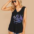 Book Lover Dragon Reading Cool Fantasy Women Girls Kids Men Women's V-Neck Tank Top