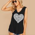 Book Lover Heart Shape Reading Librarian Library Teacher Women's V-Neck Tank Top Book Lover Heart Shape Reading Librarian Library Teacher Women's V-Neck Tank Top