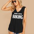 Books Coffee Biking Women's V-Neck Tank Top
