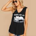 Books Are My Favorite People Cat With Coffee Mug Book Lovers Women's V-Neck Tank Top