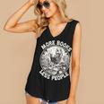 More Books Less People Introvert Skeleton Reading Women's V-Neck Tank Top More Books Less People Introvert Skeleton Reading Women's V-Neck Tank Top