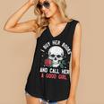 I Buy Her Books And Call Her A Good Girl Skull Rose Bookworm Women's V-Neck Tank Top I Buy Her Books And Call Her A Good Girl Skull Rose Bookworm Women's V-Neck Tank Top