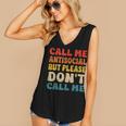 Call Me Antisocial But Please Don't Call Me Introvert Women's V-Neck Tank Top