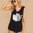 Cat Book Humor How To Train Your Human Women's V-Neck Tank Top