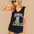 Cats And Books Read Reading Librarian Book Across America Women's V-Neck Tank Top Cats And Books Read Reading Librarian Book Across America Women's V-Neck Tank Top