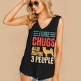 Chug Dog Retro Vintage Pughuahua Owner Fur Parent Introvert Women's V-Neck Tank Top Chug Dog Retro Vintage Pughuahua Owner Fur Parent Introvert Women's V-Neck Tank Top