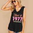 Class Of 1977 School Graduation Meetup Reunion Women's V-Neck Tank Top