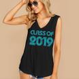 Class Of 2019 High School Graduation Teal Senior Women's V-Neck Tank Top