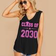 Class Of 2030 Pink Girls Shirt Graduation Women's V-Neck Tank Top