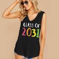Class Of 2031 Kindergarten Graduation Back To School T-Shirt Women's V-Neck Tank Top