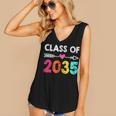 Class Of 2035 Kindergarten Pre K Grow With Me Graduation Women's V-Neck Tank Top