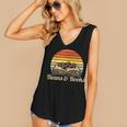 Coffee Beans & Books Retro Bookworm Librarian Women's V-Neck Tank Top