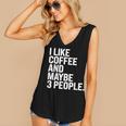 I Like Coffee Introvert Coffee Lovers Sarcastic Humor Women's V-Neck Tank Top I Like Coffee Introvert Coffee Lovers Sarcastic Humor Women's V-Neck Tank Top