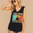I Like Coffee And Maybe 3 People Introvert Anti-Social Women's V-Neck Tank Top