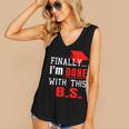 College GraduationShirt Senior Finally Done Women's V-Neck Tank Top