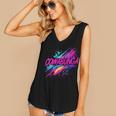 Cowabunga Retro 80s 90s Nostalgia Slang Neon Grunge Art Women's V-Neck Tank Top