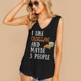I Like Croissant And Maybe 3 People Baking Introvert Foodie Women's V-Neck Tank Top