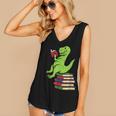 Dino Reading Read Reading Librarian Book Men Boys Kids Women's V-Neck Tank Top