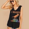Dinosaur Graduation I Roared Through Kindergarten T-Shirt Women's V-Neck Tank Top