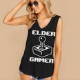 Elder Gamer Retro Video Game Nostalgia Old Gamer Women's V-Neck Tank Top