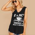 EMC2 Energy Milk x Coffee Science Book Math Lover Women's V-Neck Tank Top