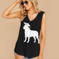 English Mastiff Graduation Dog Graduate Women's V-Neck Tank Top