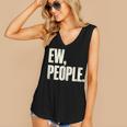 EW People Introvert Sarcastic Graphic Style Women's V-Neck Tank Top EW People Introvert Sarcastic Graphic Style Women's V-Neck Tank Top