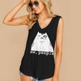 Ew People Introvert Sayings Sarcastic Cat Quote Women's V-Neck Tank Top Ew People Introvert Sayings Sarcastic Cat Quote Women's V-Neck Tank Top