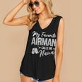 My Favorite Airman Calls Me Nana US Air Force Graduation Women's V-Neck Tank Top