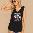 My Favorite Nurse Calls Me Mom Nursing Students Graduation Women's V-Neck Tank Top