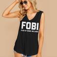 Fear Of Being Included Fobi Sarcastic Women Introvert-Chic Women's V-Neck Tank Top Fear Of Being Included Fobi Sarcastic Women Introvert-Chic Women's V-Neck Tank Top