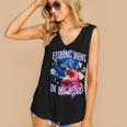 Fishing Runs In My Blood Introvert Hobby Antisocial Women's V-Neck Tank Top Fishing Runs In My Blood Introvert Hobby Antisocial Women's V-Neck Tank Top