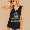 Freadom Freedom Read Banned Books Librarians Women's V-Neck Tank Top