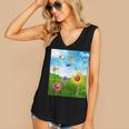 Frutiger Aero Aesthetic Tech Scenery Fishes Sunflower Women's V-Neck Tank Top Frutiger Aero Aesthetic Tech Scenery Fishes Sunflower Women's V-Neck Tank Top