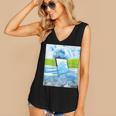 Frutiger Aero Aesthetic Tech Water Fishes Monitor Screen Women's V-Neck Tank Top Frutiger Aero Aesthetic Tech Water Fishes Monitor Screen Women's V-Neck Tank Top