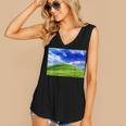 Frutiger Aero Meadow Aesthetic Y2k 2000s Ironic Nostalgic Women's V-Neck Tank Top