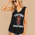Future HBCU Grad Girl Wearing Graduation Gown Women's V-Neck Tank Top