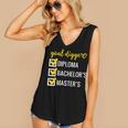 Goal Digger Inspirational Quotes Master's Degree Graduation Women's V-Neck Tank Top